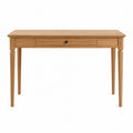 Bureau console 120 x 45 x 76 cm avec tiroir en bois finition chêne clair